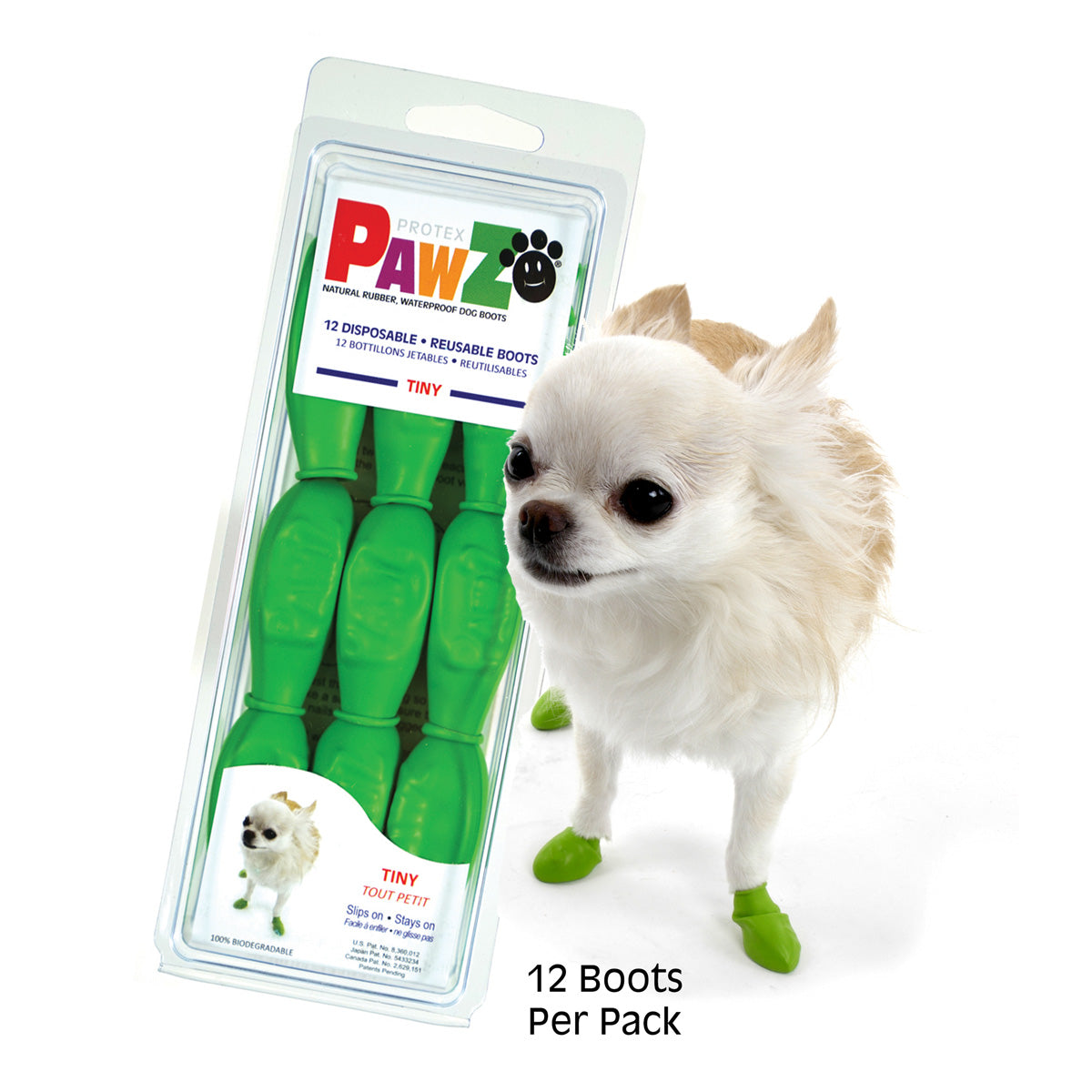 Botas de Goma PawZ Talla Tiny - verde manzana
