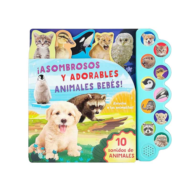 10 Sonidos De Asombrosos Y Adorables Animales Bebés (Libro Sonoro)