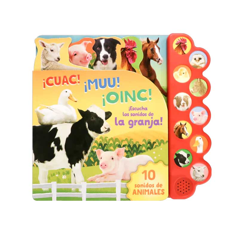 10 Sonidos De La Granja ¡Cuac! ¡Muu! ¡Oinc! (Libro Sonoro)