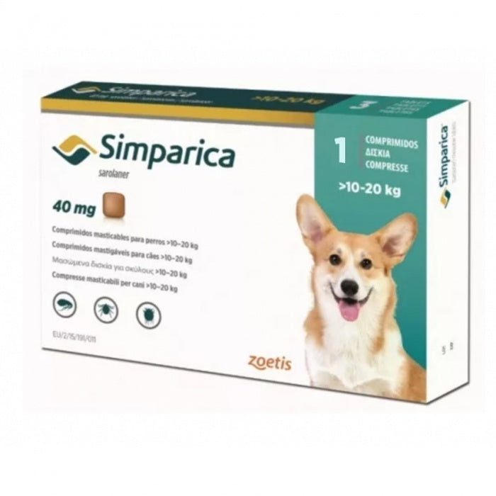 Simparica Antiparasitario para Perros - 1 Comprimido