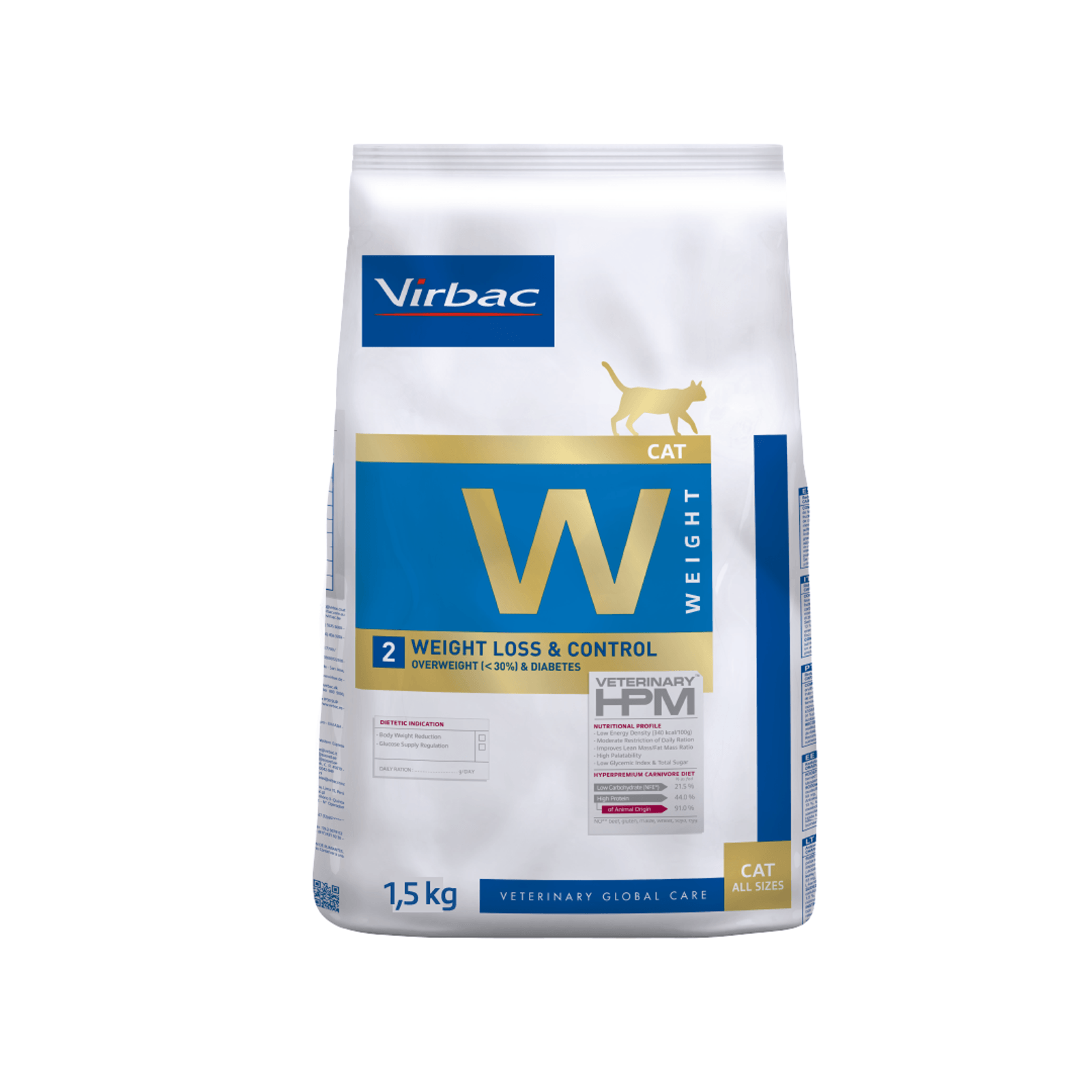 Gato Weight Loss & Control Virbac HPM 1,5 Kg