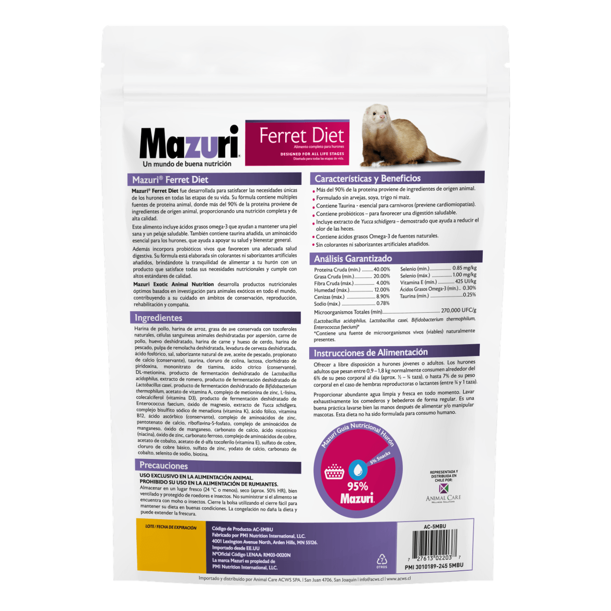 Mazuri Alimento para Hurón "ferret Diet"