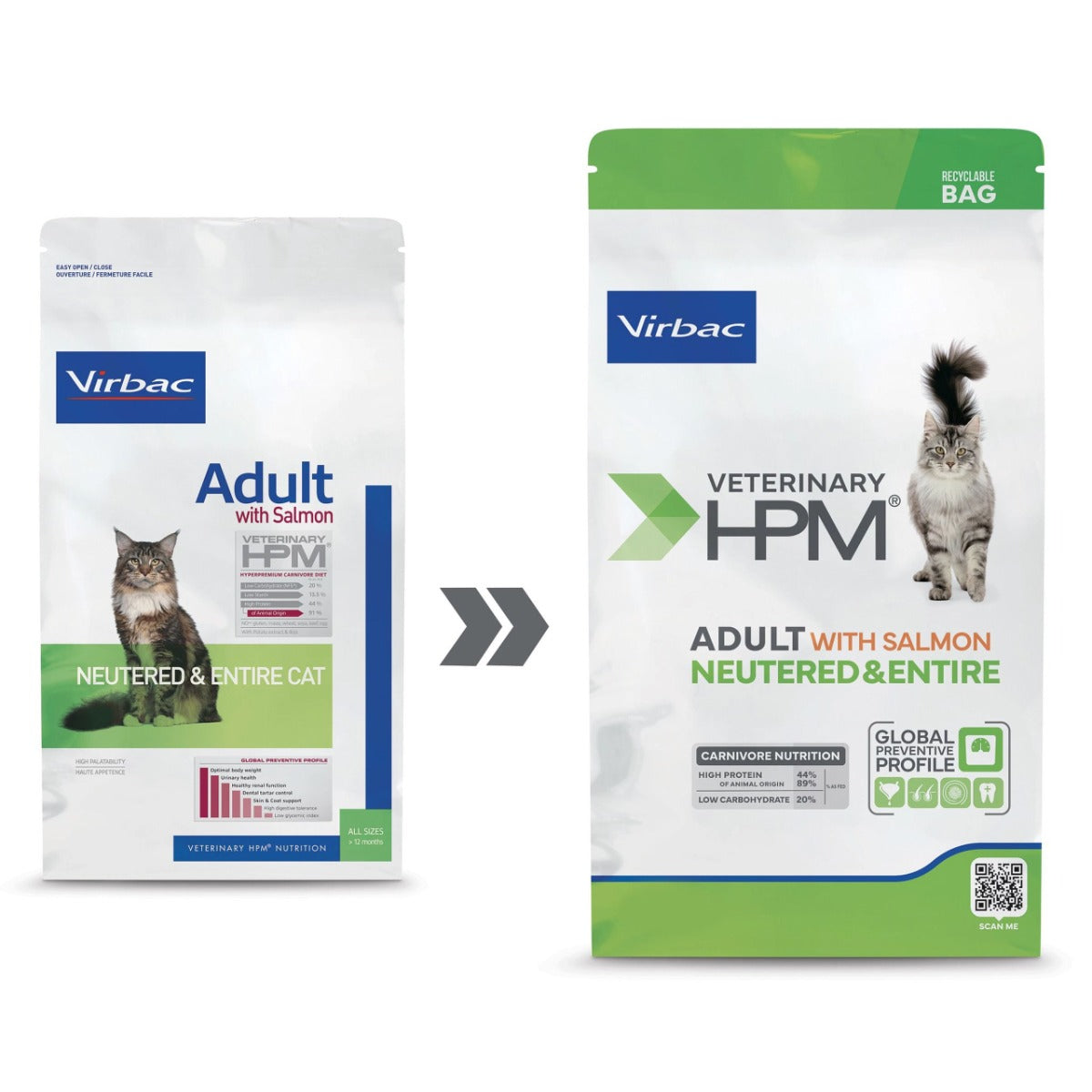 Virbac HPM Neutered Gato Adulto de Salmón - 7 Kg