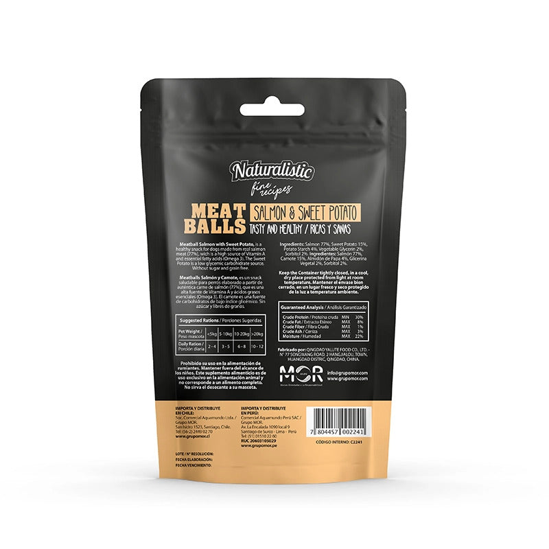 Naturalistic Snack Metballs Salmon & Sweet Potato para Perros 100 g