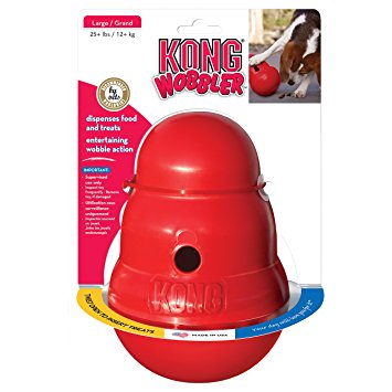 KONG "Wobbler" Juguete y Comedero para Perros - Small: Hasta 12 kg