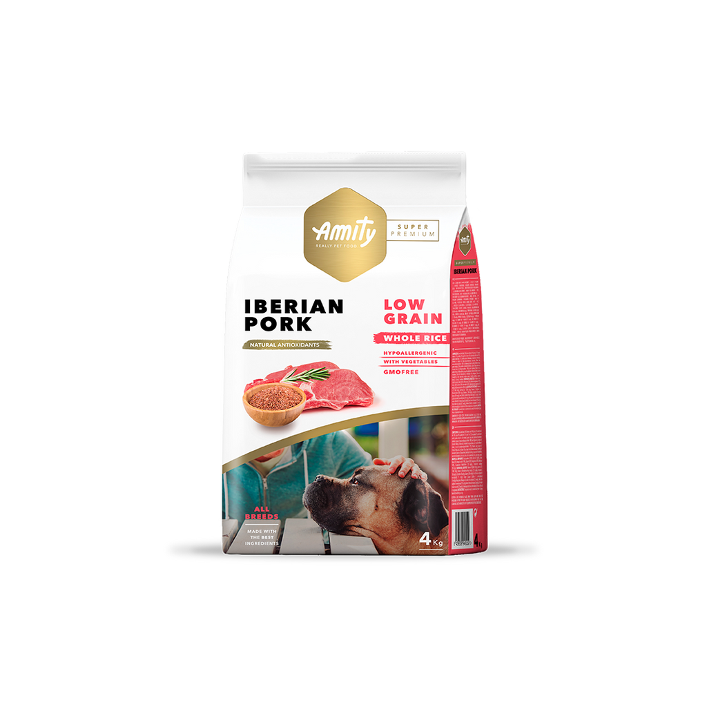 Amity Low Grain Cerdo Ibérico para Perro Adulto