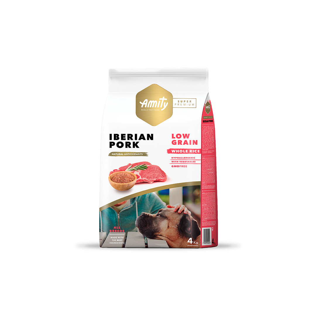 Amity Low Grain Cerdo Ibérico para Perro Adulto