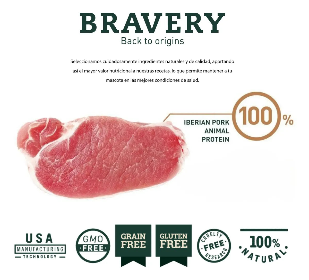 Bravery Cerdo Ibérico Razas Grandes y Medianas
