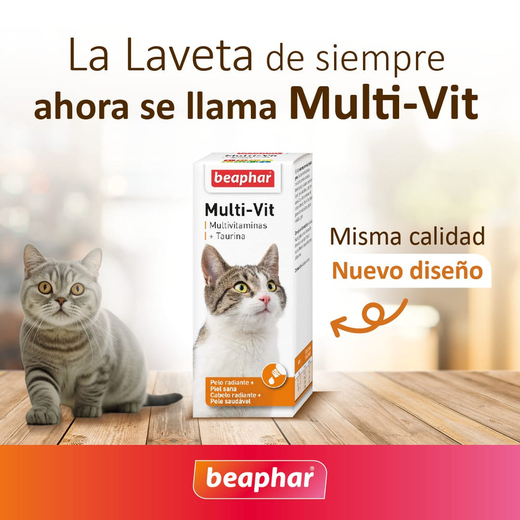 Multi-Vit Laveta Taurina Gatos Beaphar