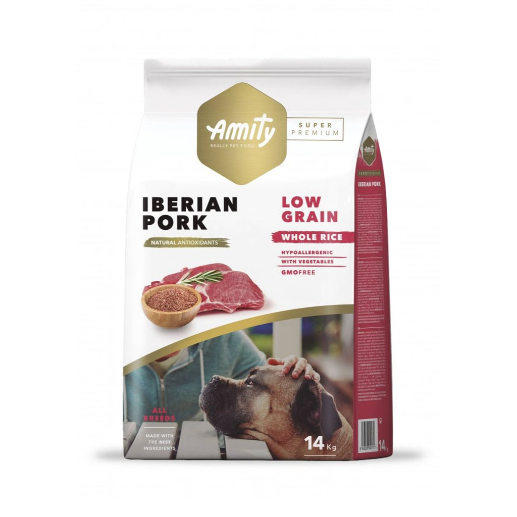 Amity Low Grain Cerdo Ibérico para Perro Adulto