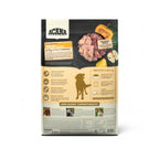 Acana Heritage Free-Run Poultry para Perros en bolsa beige y negra con receta de pollo y pavo criados libres
