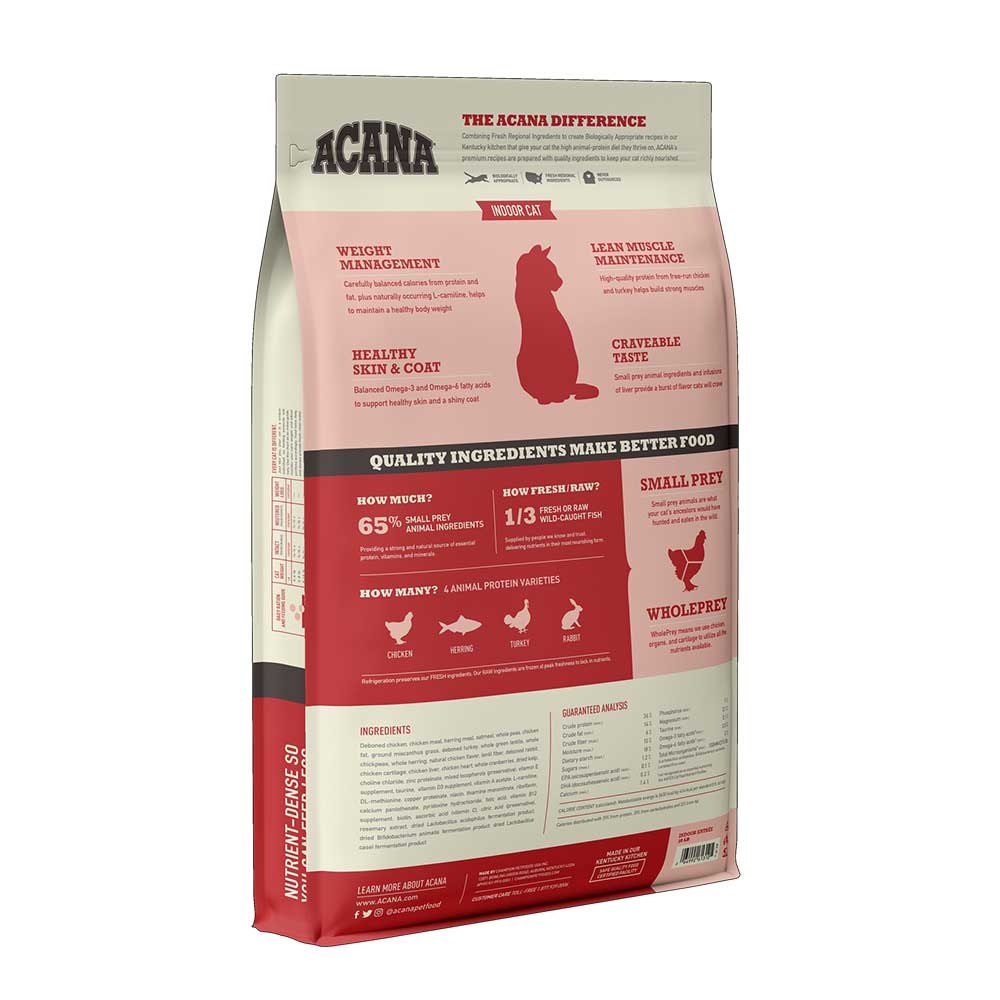 Acana Entrée para Gatos Indoor - 4,5 Kg