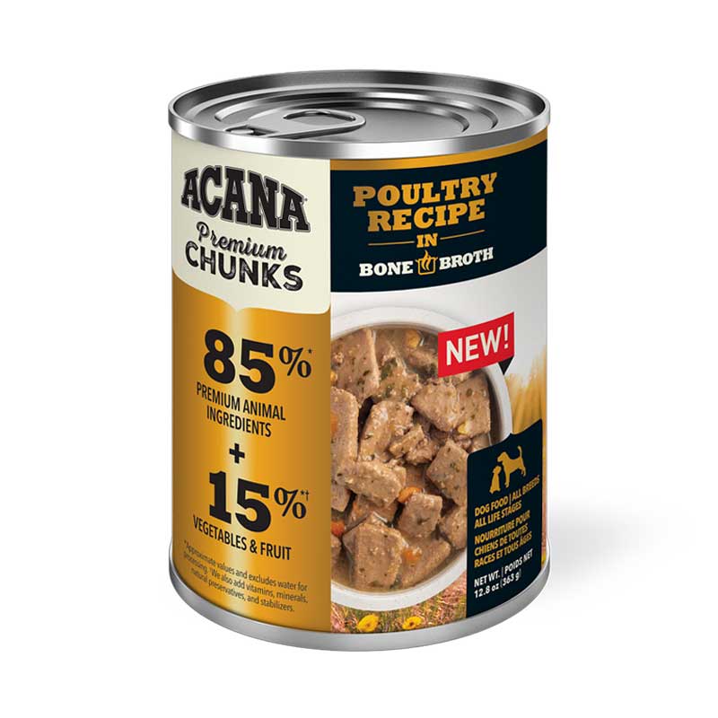 Acana Lata Trozos Aves en Caldo de Huesos para Perros 363 g