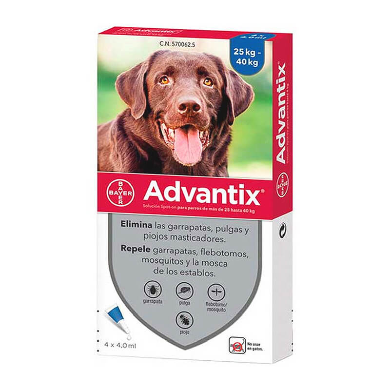Antiparasitario Pipeta Advantix para Perros
