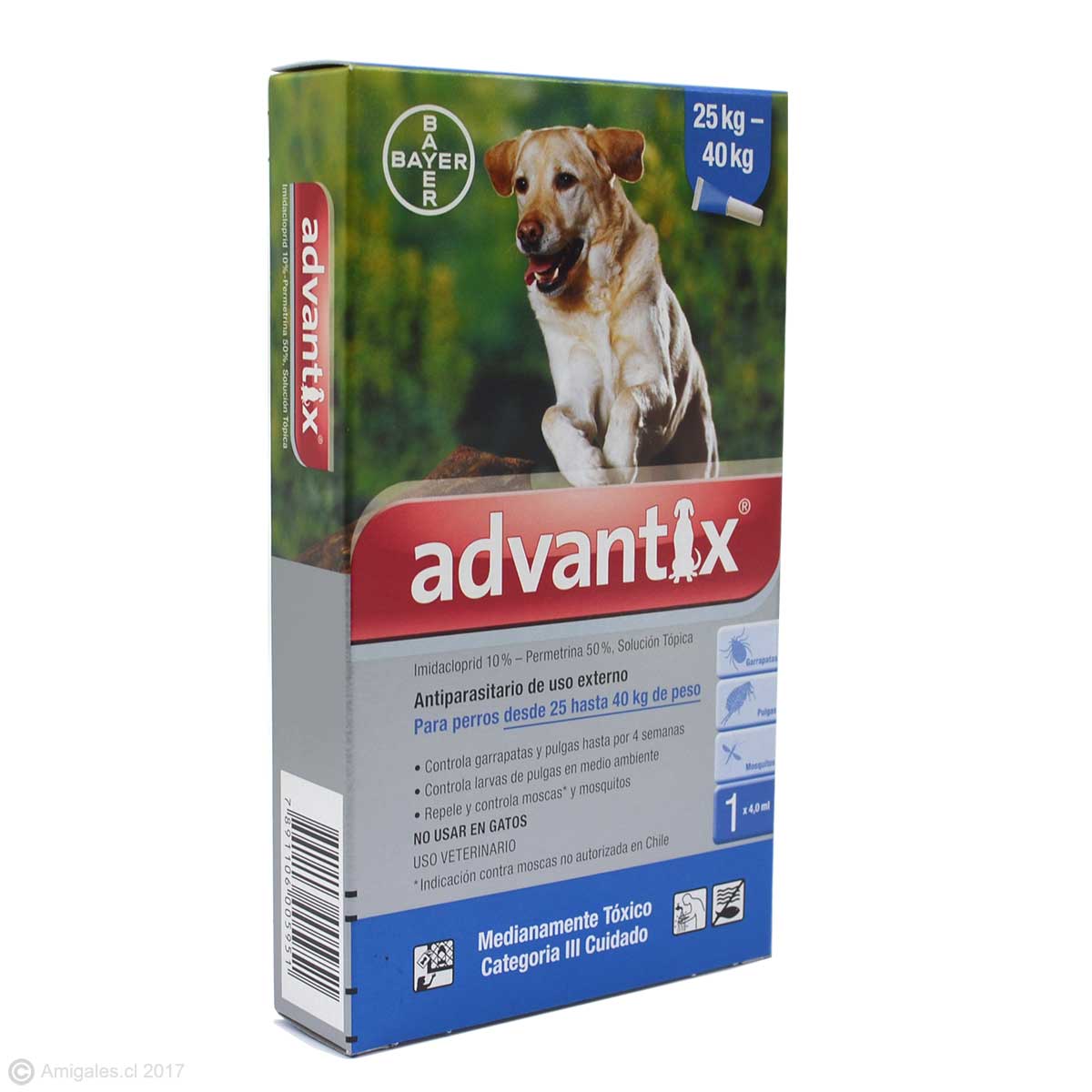 Antiparasitario Pipeta Advantix para Perros