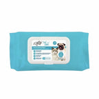 AFP Pet Salon Toallitas Húmedas, paquete de 120 unidades para higiene de perros y gatos con tapa plástica resellable.