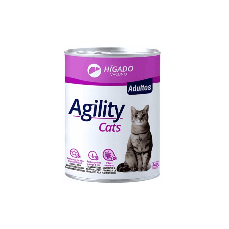 Agility Lata Hígado para Gatos 340 g