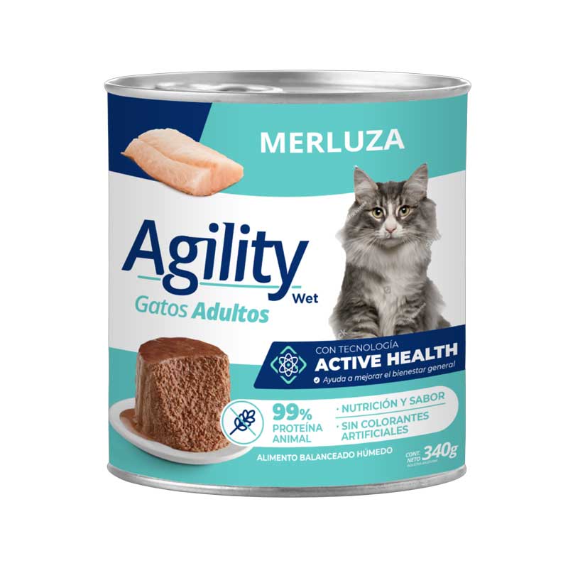 Agility Lata Merluza para Gatos - 340 g