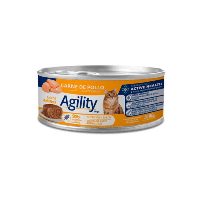 Agility Lata Pollo para Gatos