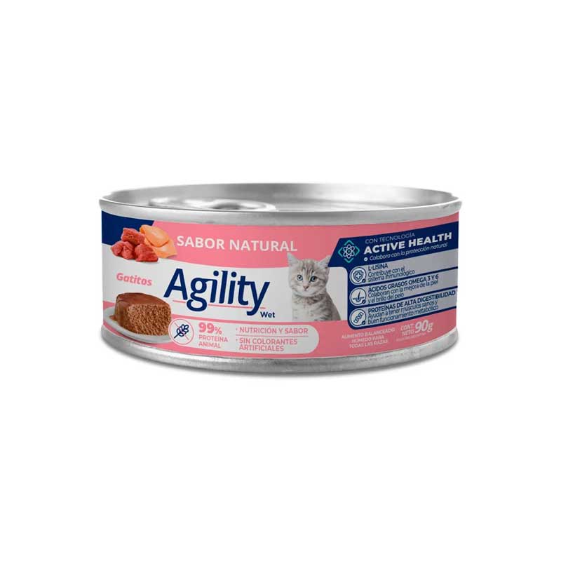 Agility Lata Sabor Natural para Gatitos