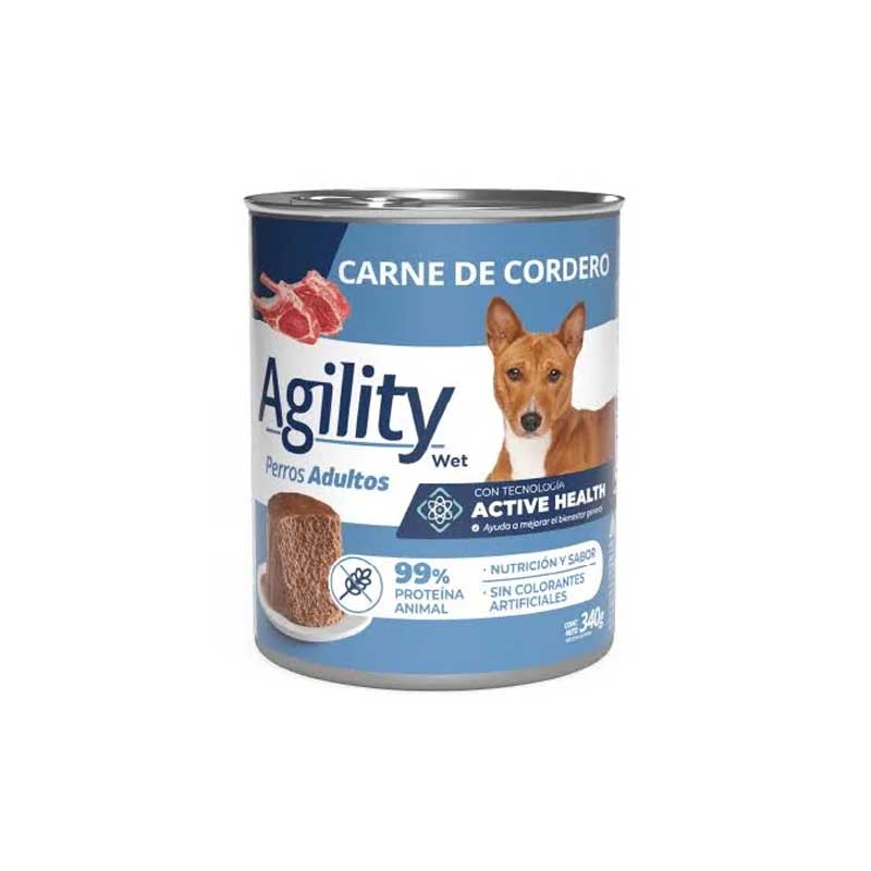 Agility Lata Cordero para Perros 340 g