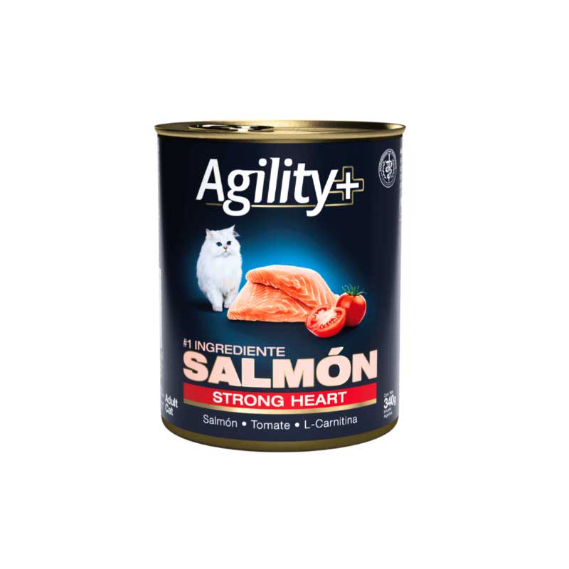 Agility+ Lata Strong Heart para Gatos 340 g