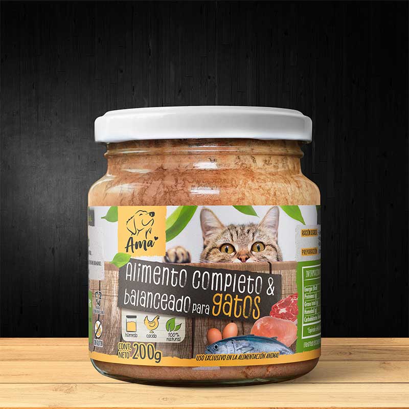 Ama Alimento Húmedo Esterilizado para Gatos
