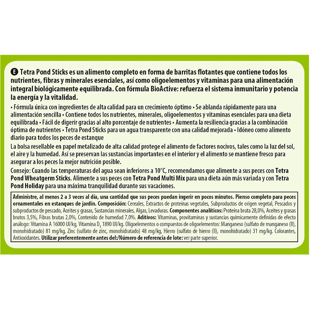 Alimento para Peces de Estanque "Pond Sticks" Tetra