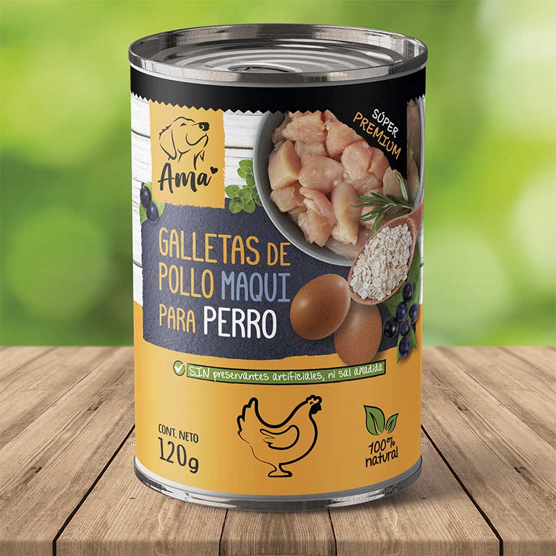 Ama Galletas Pollo para Perros 120 g