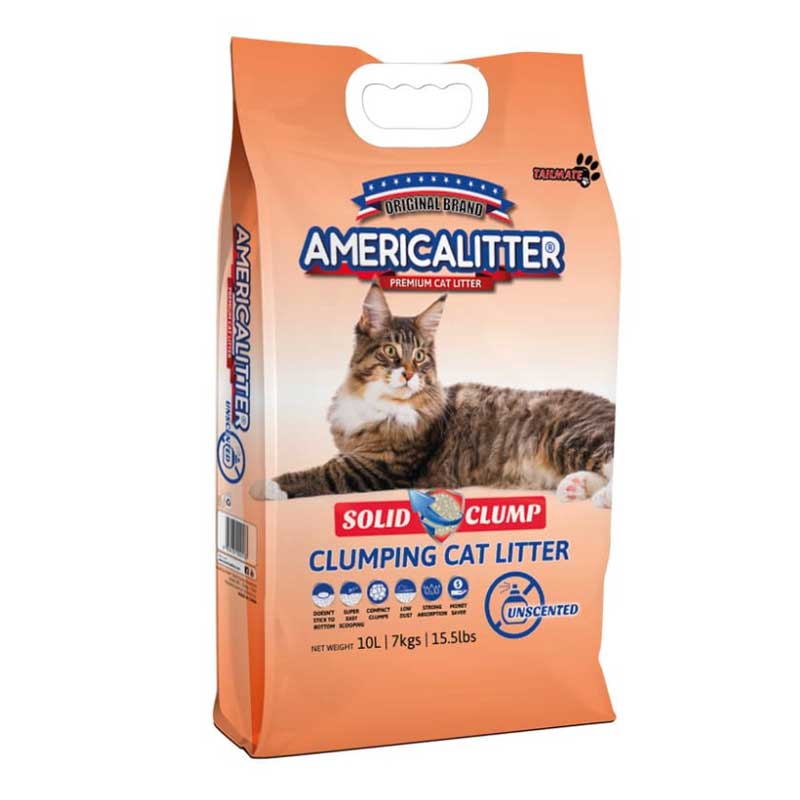 Arena Sanitaria America Litter Solid Clump - 15 kilos