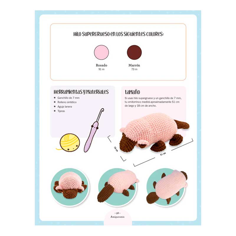 Amigurumis. Aprende A Tejer A Crochet 12 Adorables Animales