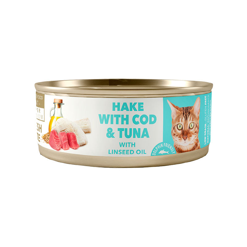 Amity Lata Merluza con Bacalao y Atún para Gatos Esterilizados 80 g