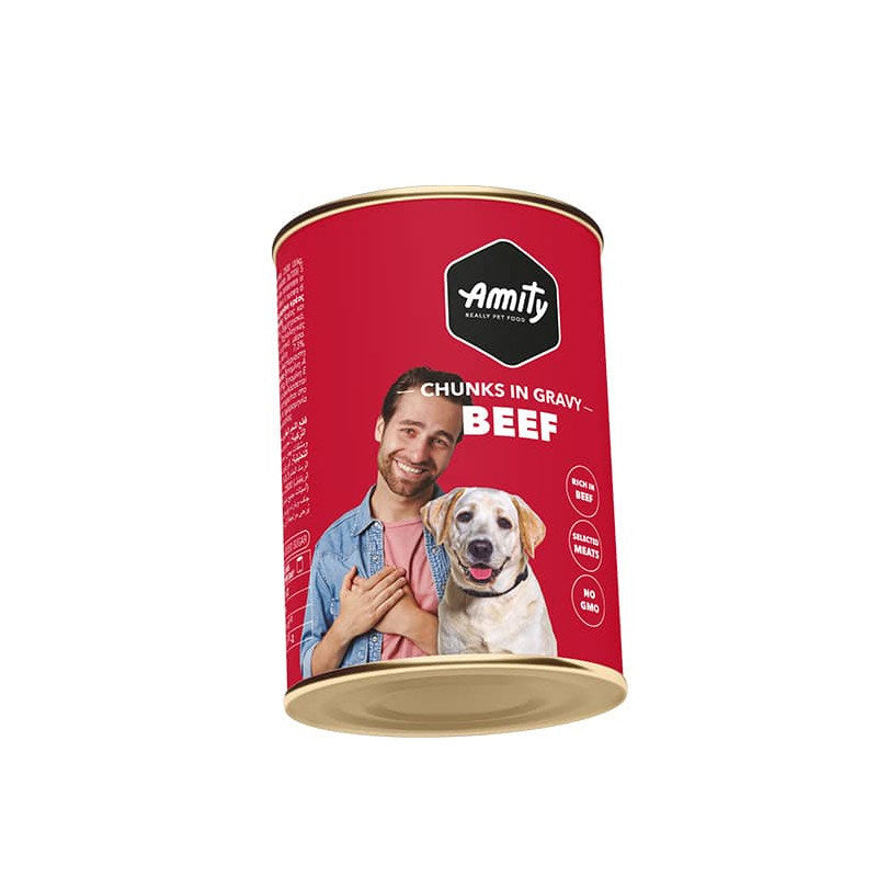 Amity Premium Lata Chunks in Gravy Vacuno para Perros - 415 g