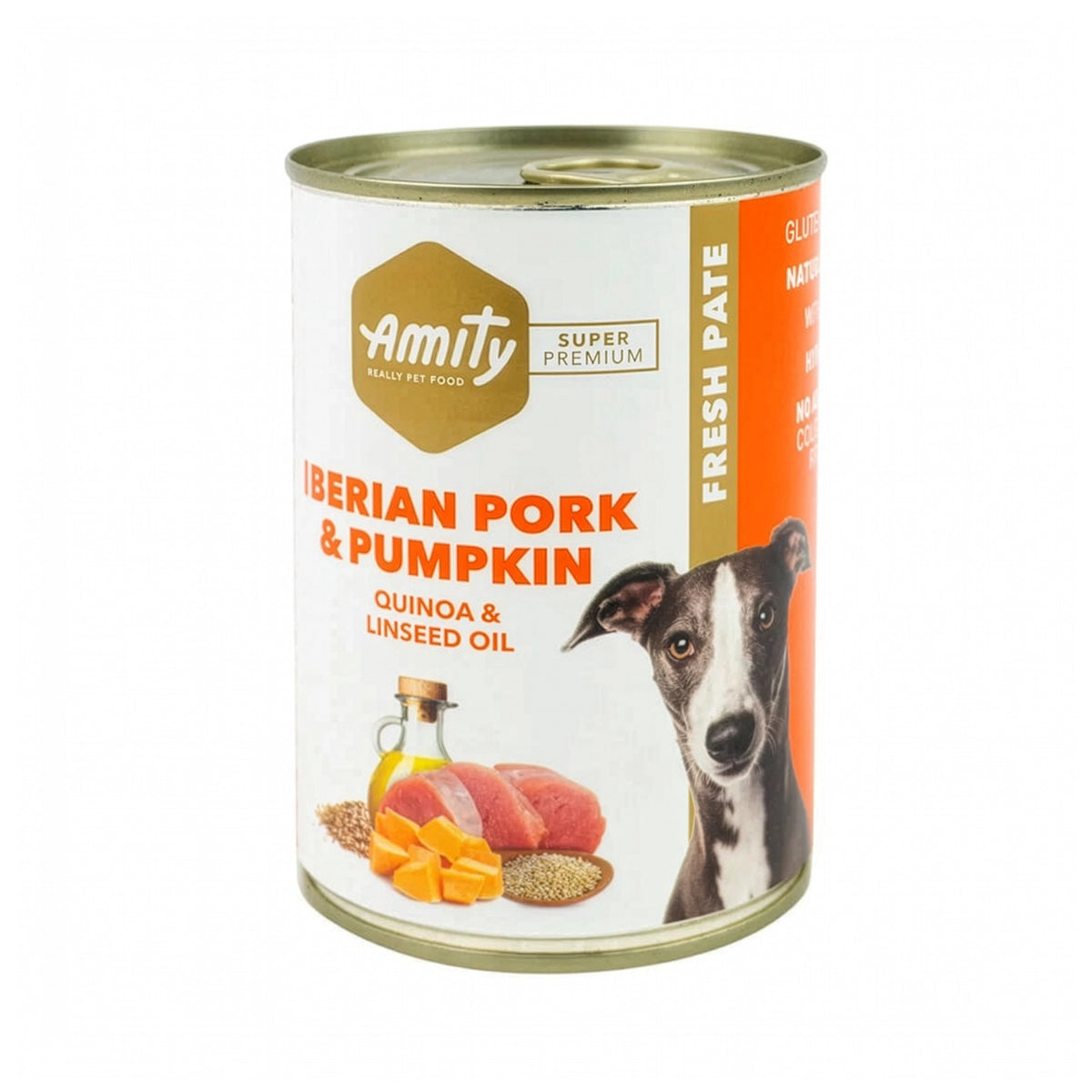 Amity Lata Cerdo Ibérico y Calabaza para Perros 400 g