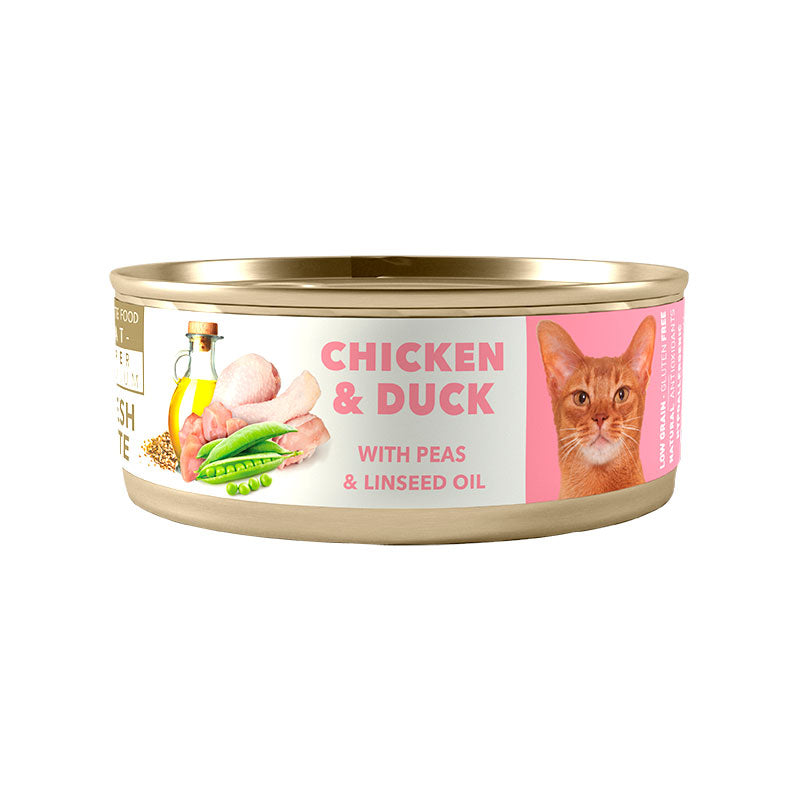 Amity Lata Pollo y Pato para Gatos 80 g