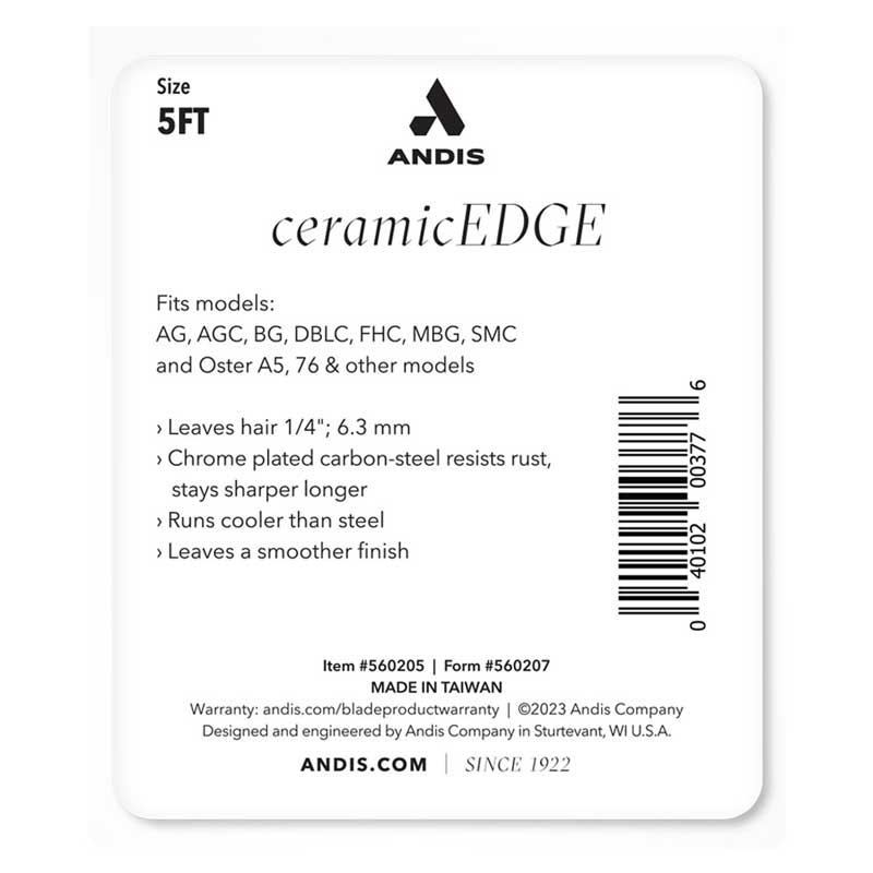 Cuchilla Desmontable Andis CeramicEdge Tamaño 5FT