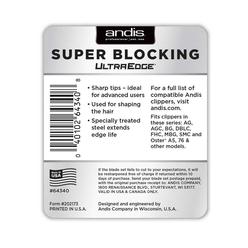 Cuchilla Desmontable Andis UltraEdge "Blocking"