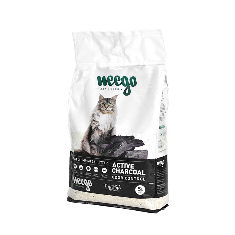 Arena Aglutinante Carbón Activo Weego para Gatos