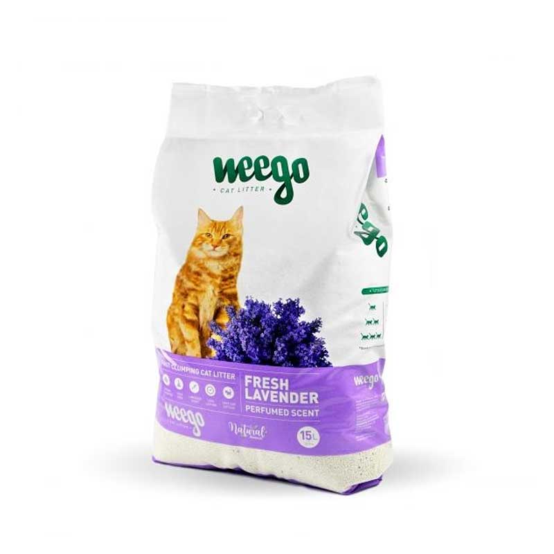 Arena Aglutinante Lavanda Weego para Gatos - 13 Kg