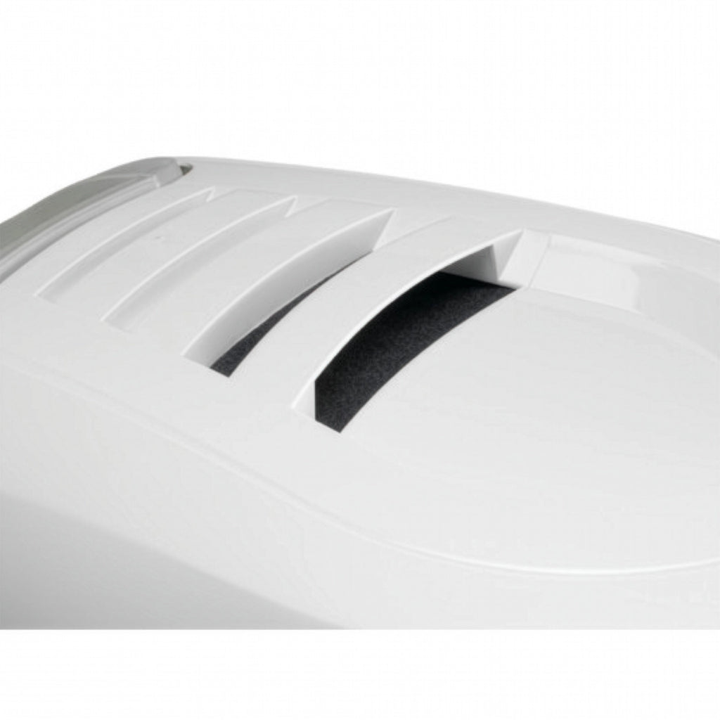 Arenero Cerrado Smart Cat Moderna color blanco y verde agua, caja sanitaria para gatos con puerta abatible y diseño cubierto.