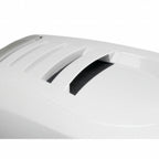 Arenero Cerrado Smart Cat Moderna color blanco y verde agua, caja sanitaria para gatos con puerta abatible y diseño cubierto.