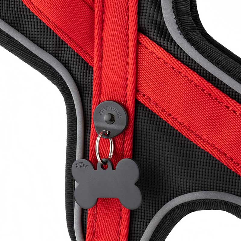 My Family Arnés NFC Memopet para Perros Rojo - M