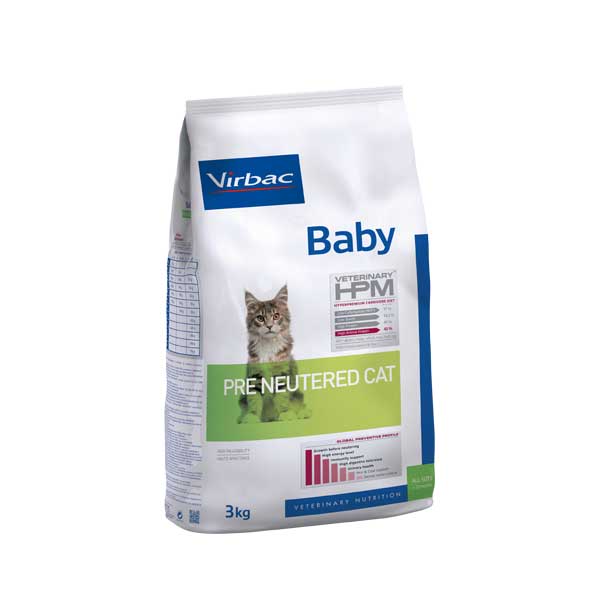 Pre Neutered Baby Cat Gatito Virbac HPM - 3 Kg