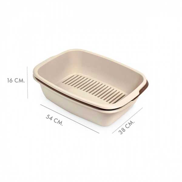 Bandeja Sanitaria Miso con Colador