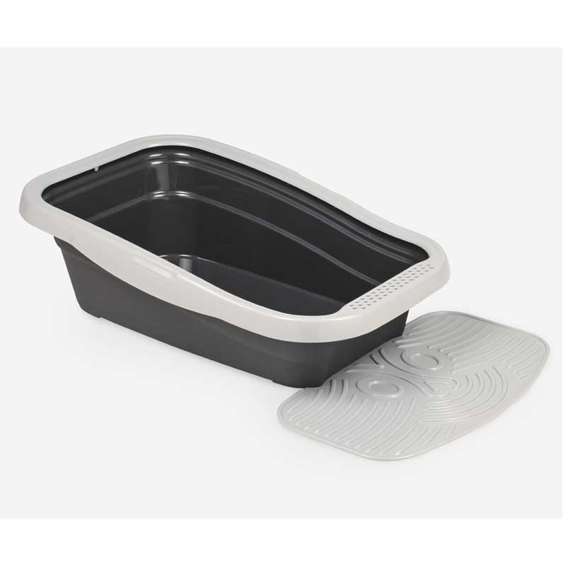 Bandeja Sanitaria Nella con Alfombra - Rosado