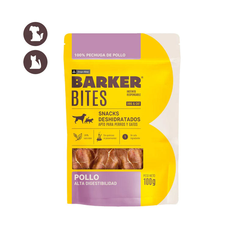 Barker Bites Pollo para Perros y Gatos 100 g