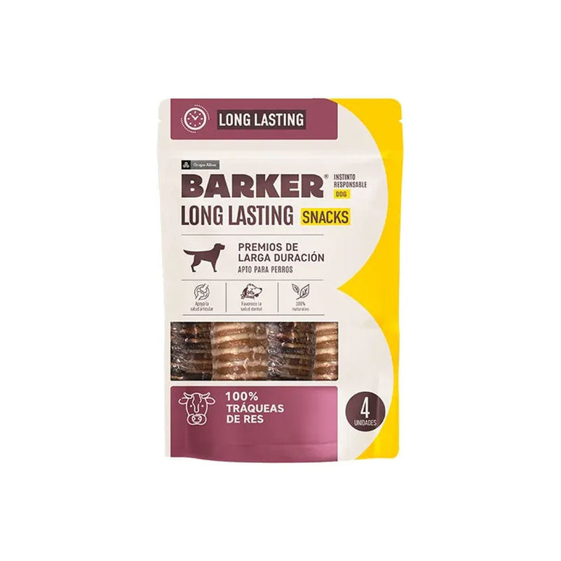 Barker Snacks Tráqueas de Res para Perros 4 unidades