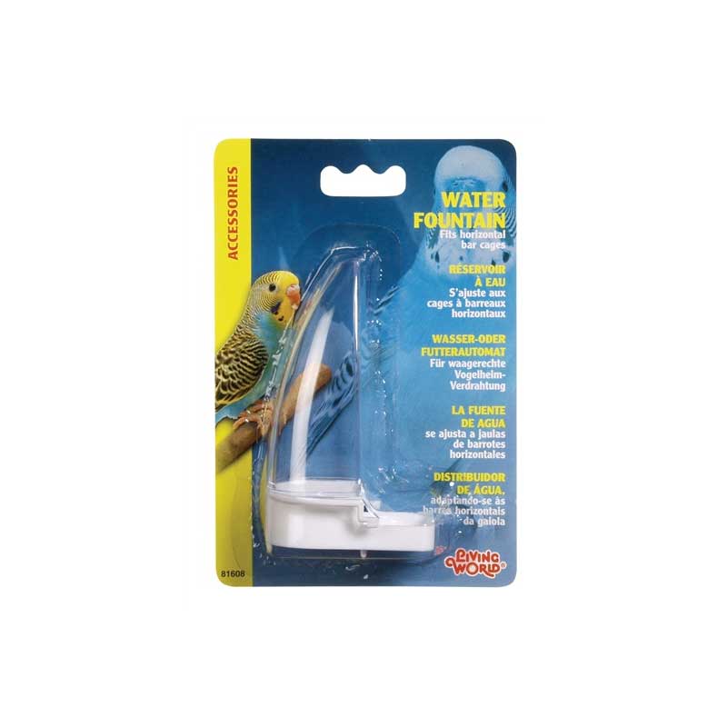 Bebedero Aves para Jaulas Barras Horizontales