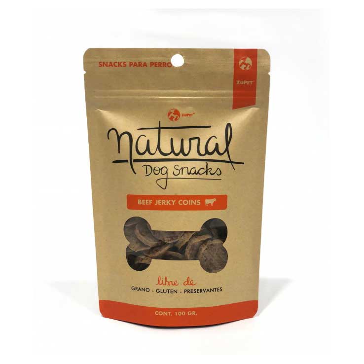 Snack Natural Jerky Coins de Vacuno