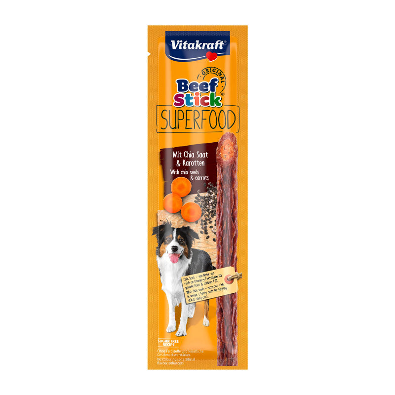 Vitakraft Beef Stick Superfood Chia y Zanahoria 25 g